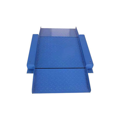 산업용 탄소 강철 플랫폼 규모 1.5m x 1.5m 엑스트라 로우, 듀얼 폴드 램프