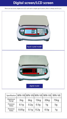 계산 테이블 스케일 30000-60000 정밀 구성 LCD 화면 단위
