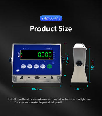 SOHE A1S 304 스테인리스 스틸 방수 스케일 무게 표시기 LED 디스플레이