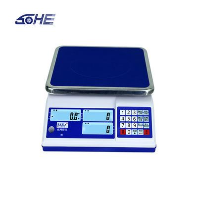 30kg 최대 범위 LCD 디스플레이 산업 무게를 위한 통상 계산 테이블 스케일