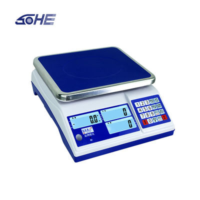 30kg 최대 범위 LCD 디스플레이 산업 무게를 위한 통상 계산 테이블 스케일
