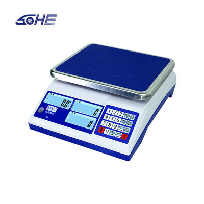 30kg 최대 범위 LCD 디스플레이 산업 무게를 위한 통상 계산 테이블 스케일