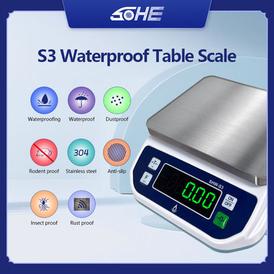 1.5KG 고 정밀성 스테인레스 스틸 ABS 구리 및 요리용 방수 척도 SOHES3