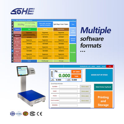 스테인리스 스틸 SOHE 60KG 400*500mm Smart Weighing Scale