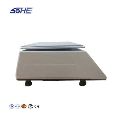 SHV-TMA 바코드 인쇄 테이블 스케일 30kg 및 ABS 플라스틱 / 스테인리스 스틸 판