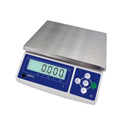 SHWDL-15KG 이더넷 기능 테이블 스케일 LCD 디스플레이와 AC/DC 전원 공급 장치