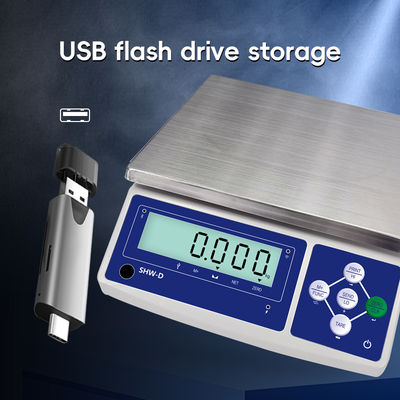 SHWDL-15KG 이더넷 기능 테이블 스케일 LCD 디스플레이와 AC/DC 전원 공급 장치