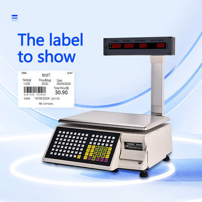 고급 인쇄 바코드 테이블 스케일 SHW-TMB 30kg AC 100-240V/DC21V 전력