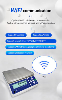 레벨 III 정확성 SHWDL 무선 WIFI 전자 테이블 스케일 용량 6kg 및 1