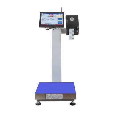 15인치 데스크톱 스크린 SOHE 2024 15-200kg 돼지고기 및 쇠고기 처리 LCD 디스플레이 라벨 스케일