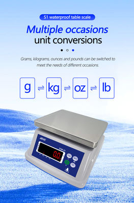 LED 디스플레이와 최대 용량 30kg의 이중 화면 방수 전자 저울