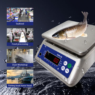 AC220V/50HZ 전원 공급 SOHE S6 3KG 스테인리스 스틸 IP68 강력한 방수 스케일