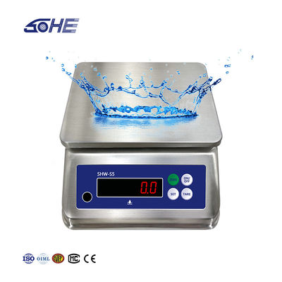 AV220V/50HZ 이중 스크린 스테인리스 스틸 방수 테이블 전자 저울 15kg