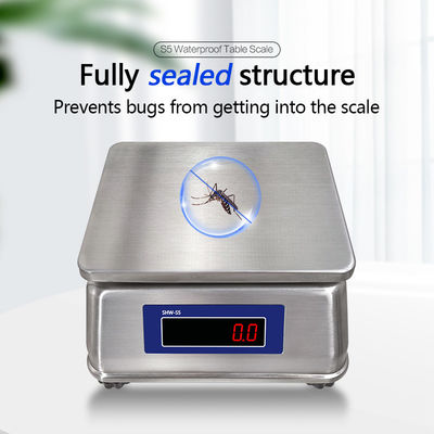 SOHE S5 듀얼 LED 디스플레이와 IP68 방수 등급 3kg 스테인리스 스틸 스케일