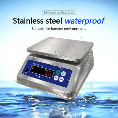 SOHE S5 듀얼 LED 디스플레이와 IP68 방수 등급 3kg 스테인리스 스틸 스케일
