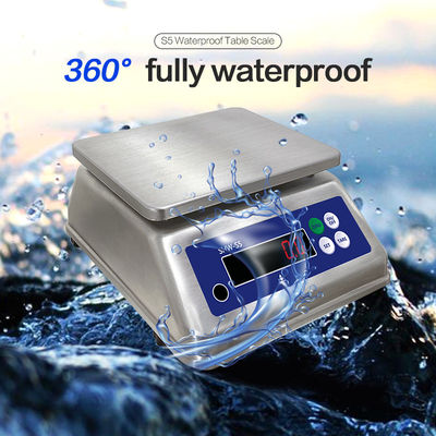 SOHE S5 듀얼 LED 디스플레이와 IP68 방수 등급 3kg 스테인리스 스틸 스케일