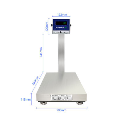 전원 공급 10.5V / 1A 200KG 스테인리스 스틸 규모