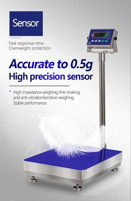 LED 디스플레이 300kg SOHE A1S 식품 공장용 방수 스케일 500*600mm 세척 가능