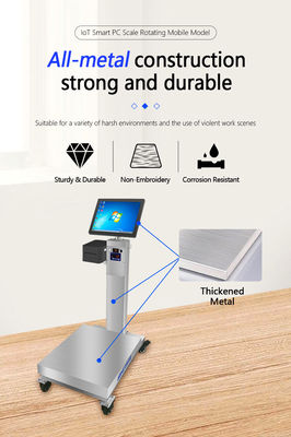 회전 15&quot; 안드로이드 터치 스크린으로 60cm × 80cm 산업 플랫폼 스케일을 무게