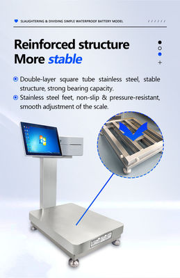 30cm * 40cm 테이블 크기 단순 방수 지능형 스케일 내장 배터리