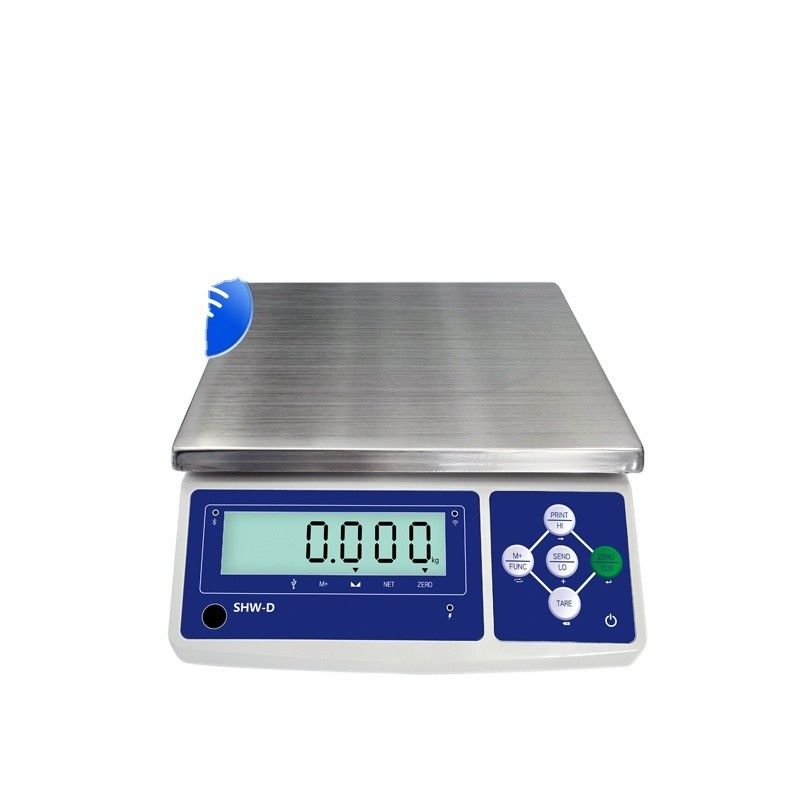 SHWDL-15KG 이더넷 기능 테이블 스케일 LCD 디스플레이와 AC/DC 전원 공급 장치